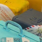 Image de jolies valises vintages