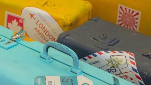 Image de jolies valises vintages